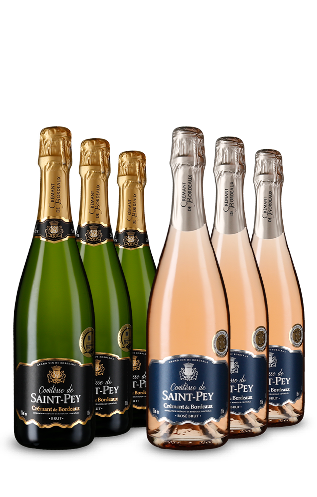 Crémant de Bordeaux im 2x3-Probierpaket