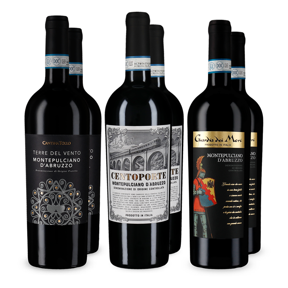 Montepulciano d'Abruzzo v degustačním balení