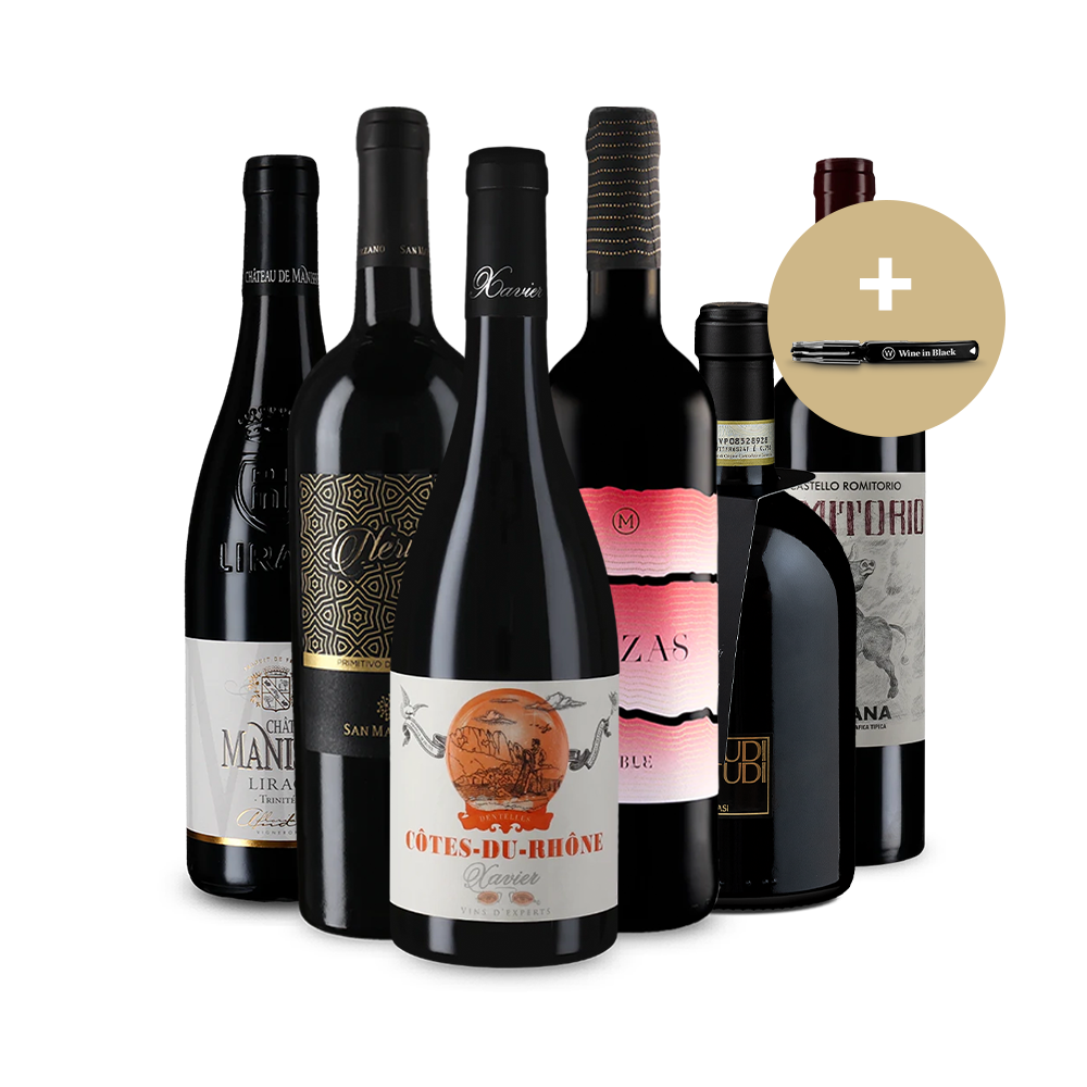 Wine in Black Mittelmeer-Rundreise-Paket + Gratis-Kellnermesser