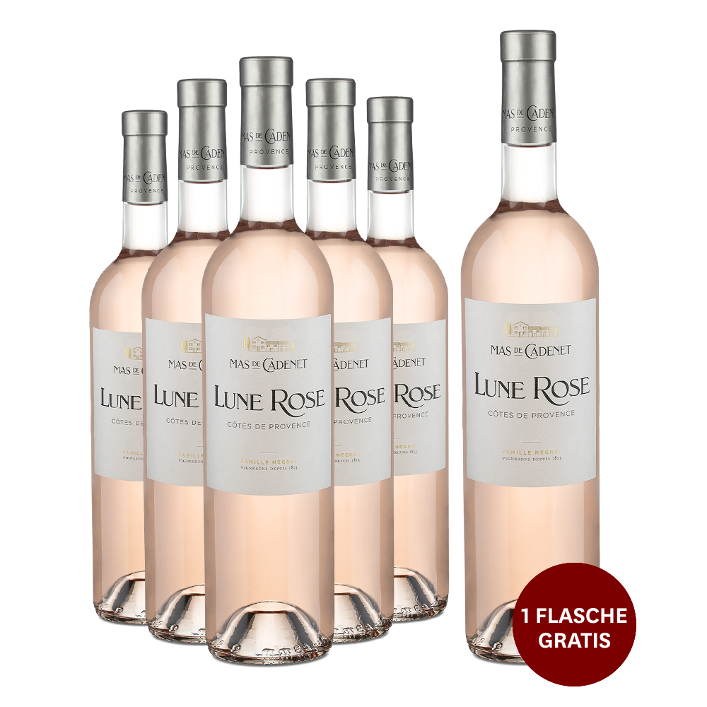 5+1 Flaschen Rosé Lune Rose Côtes de Provence 2021
