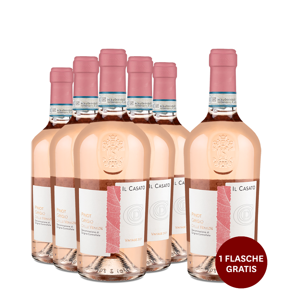 5+1 Flaschen Pinot Grigio delle Venezie Rosé 2021