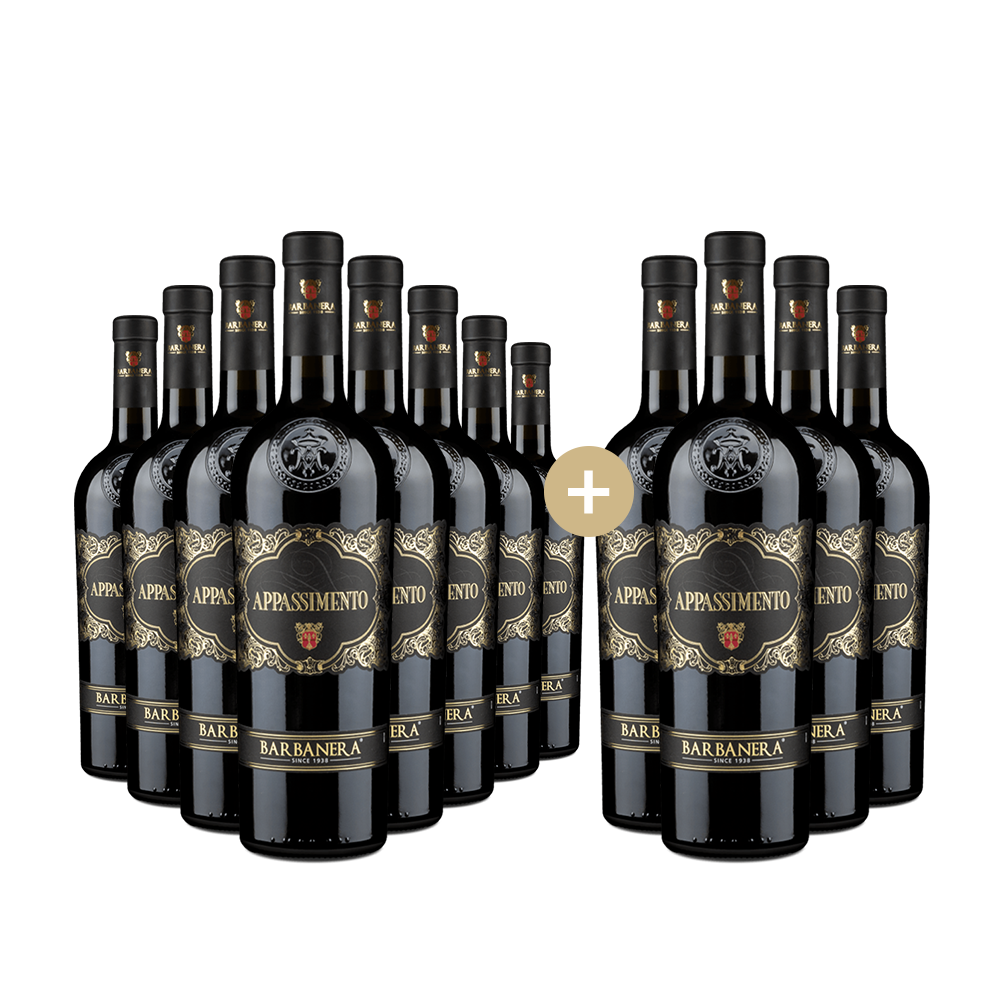 8+4 Flaschen Rosso Passito Appassimento Puglia 2021