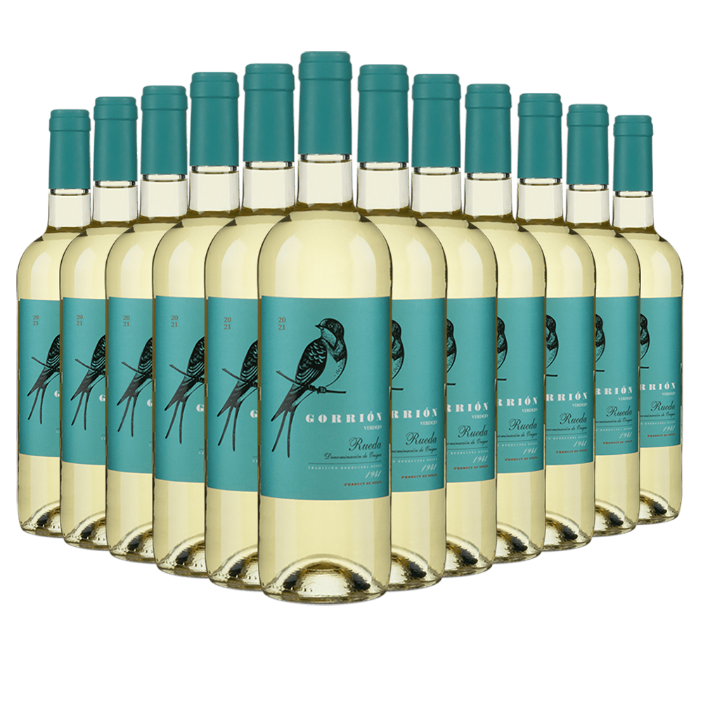 12 Flaschen Verdejo Gorrión Rueda 2021