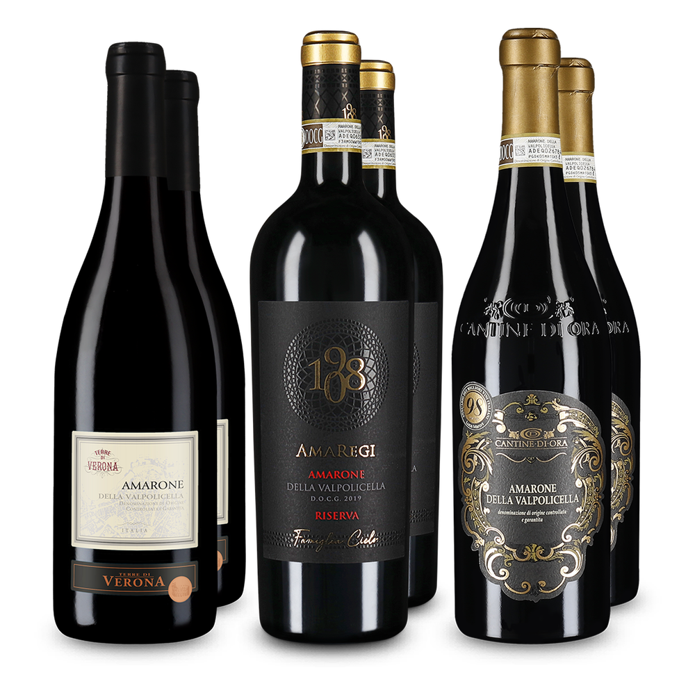 3x2 Wine in Black Amarone & Co. Set