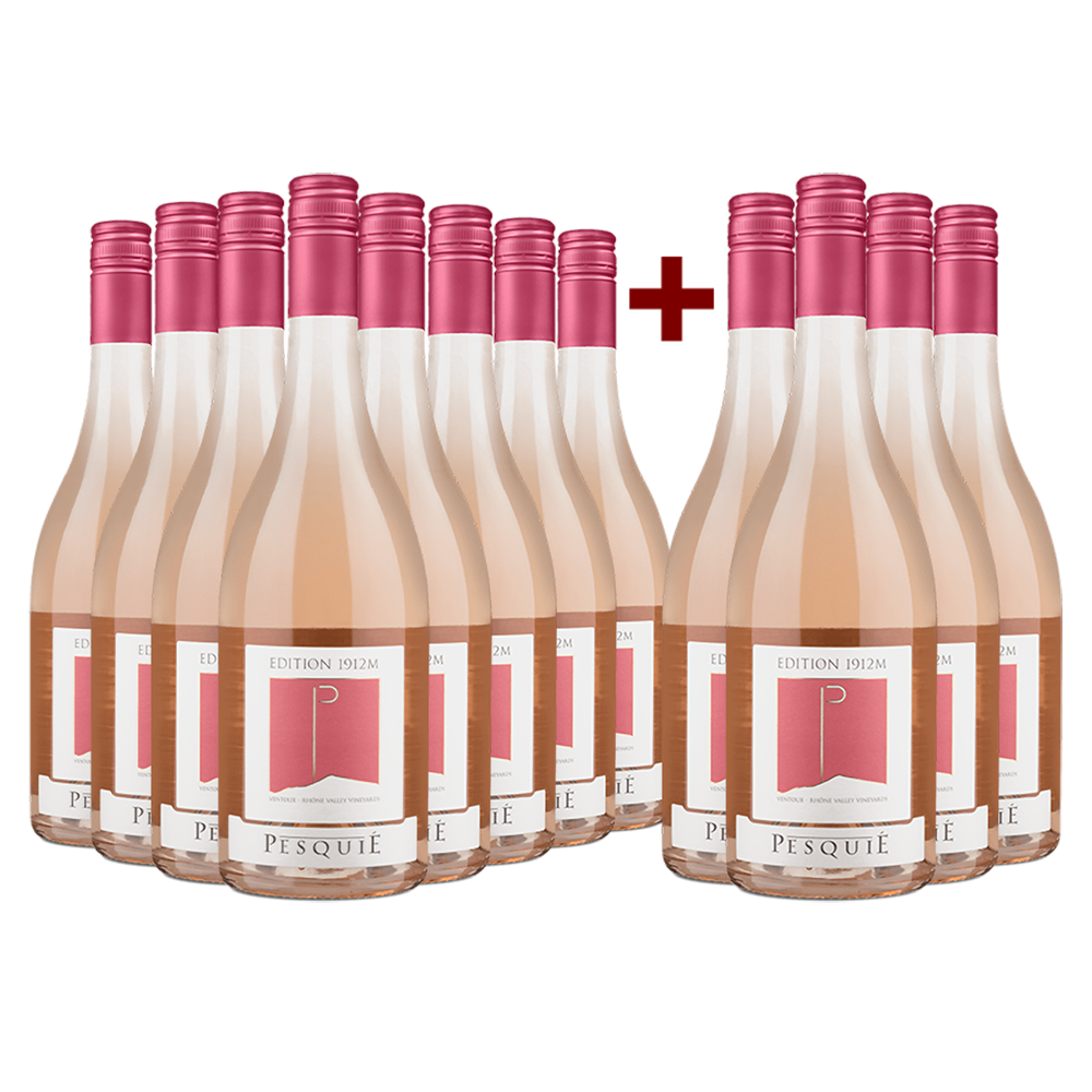 8+4 Flaschen Château Pesquié Édition 1912m Rosé Ventoux 2021