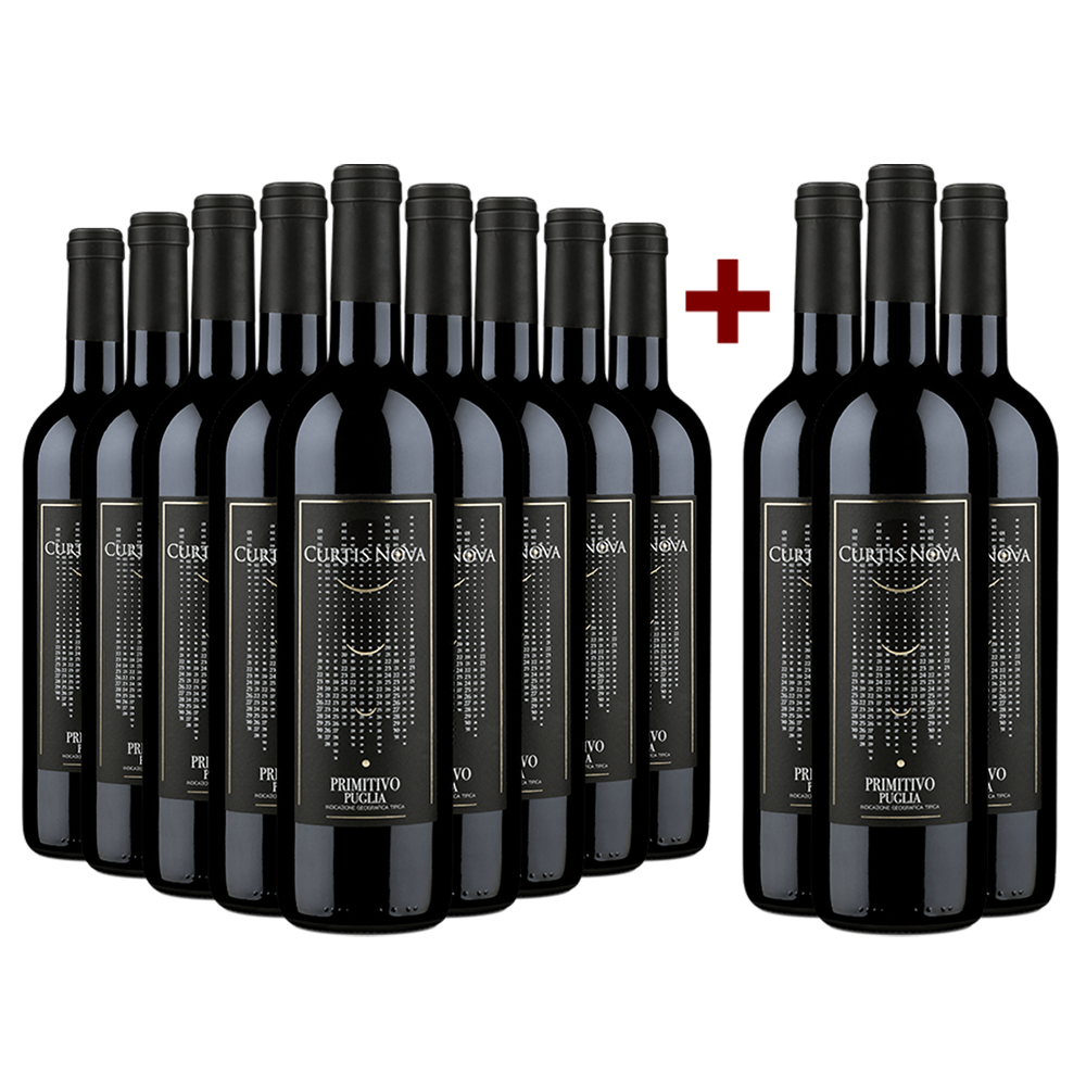 9+3 Flaschen Curtis Nova Primitivo Puglia 2020