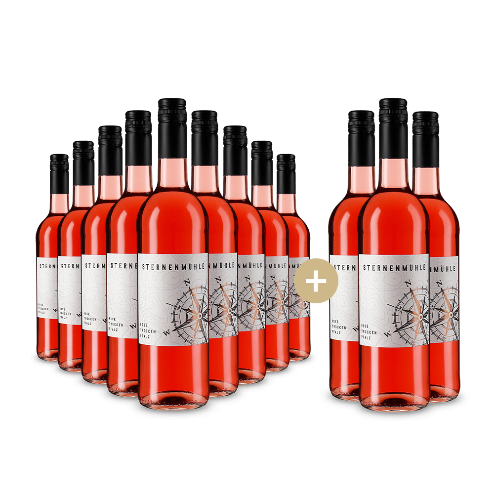 9+3 Flaschen Rosé trocken 2022