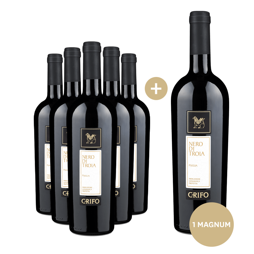 5+1 Flaschen Nero di Troia Grifo 2019