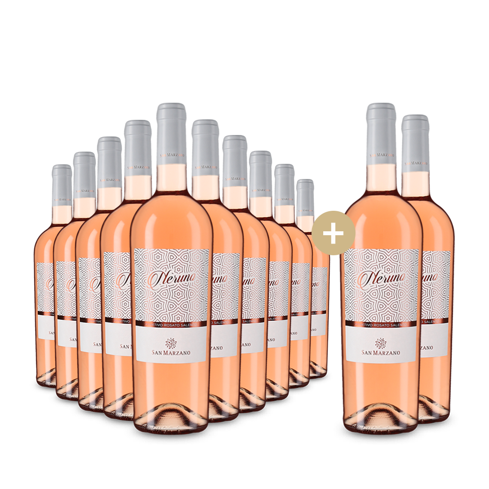 6+6 Flaschen San Marzano Neruno Rosato 2022