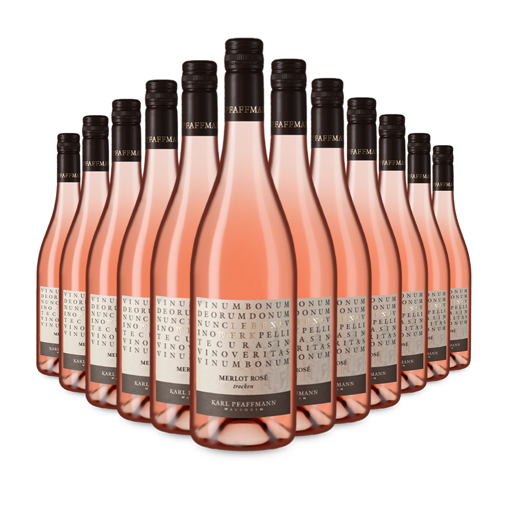 12 Flaschen Lebenswerk Merlot Rosé trocken 2022