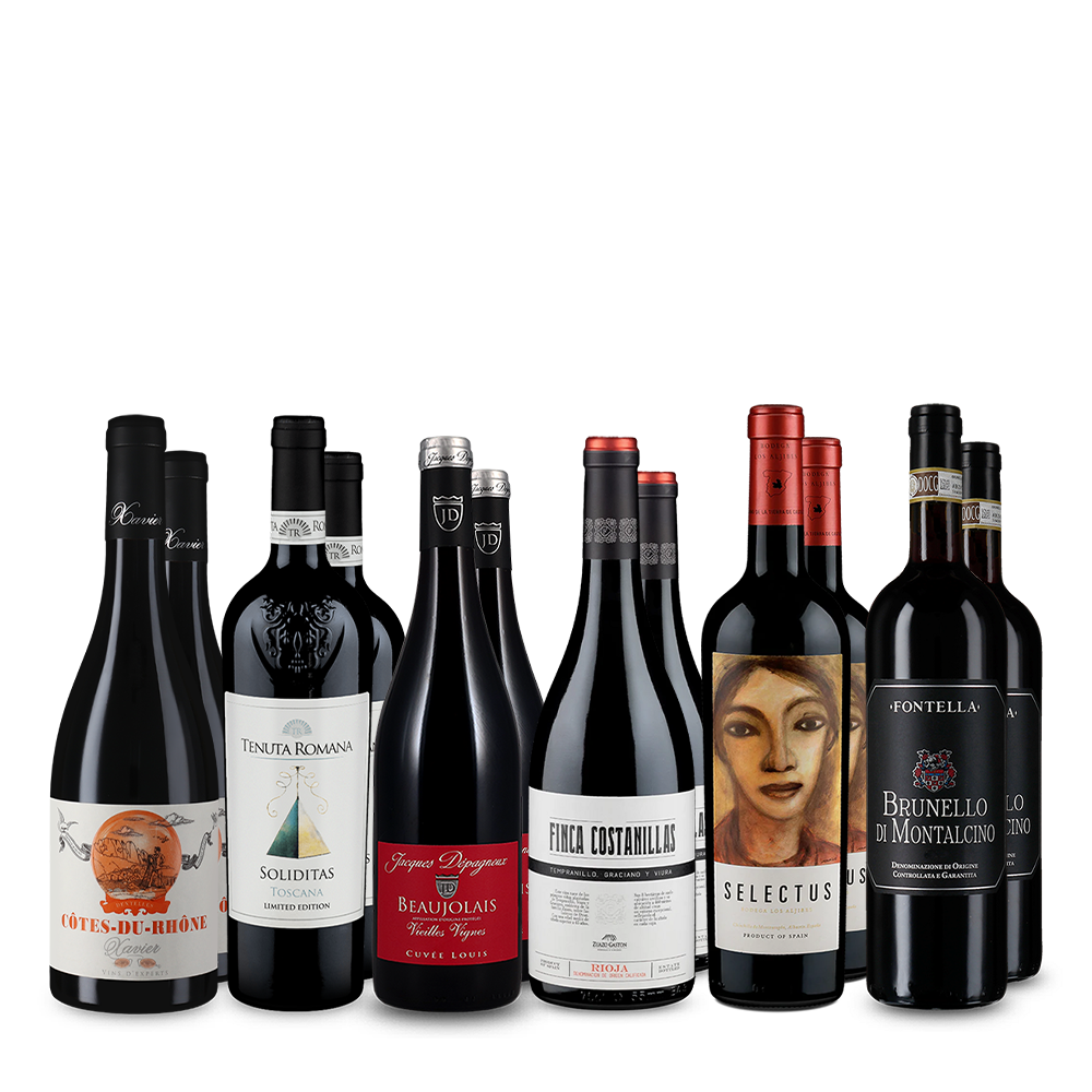 Wine in Black Rotwein-Favoriten im 6x2-Paket