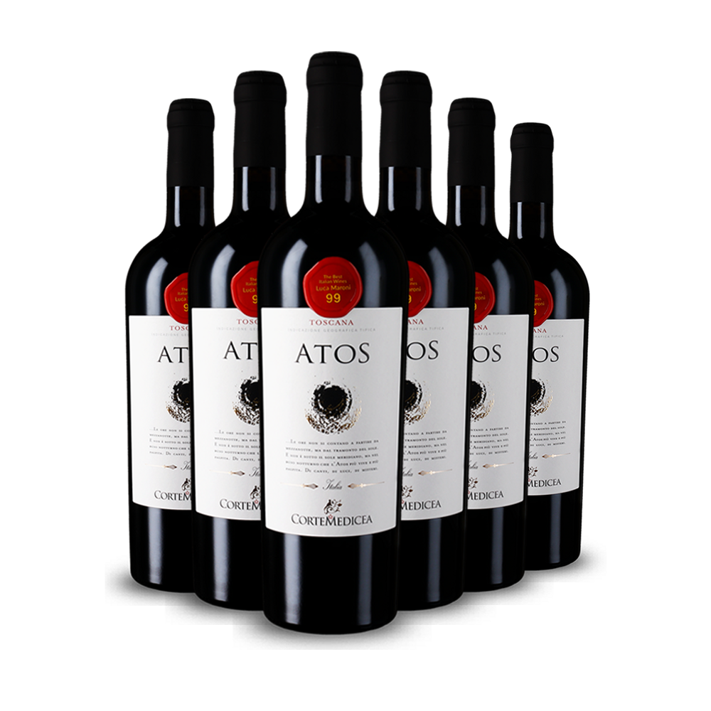 6 Flaschen Merlot Atos Toscana 2018