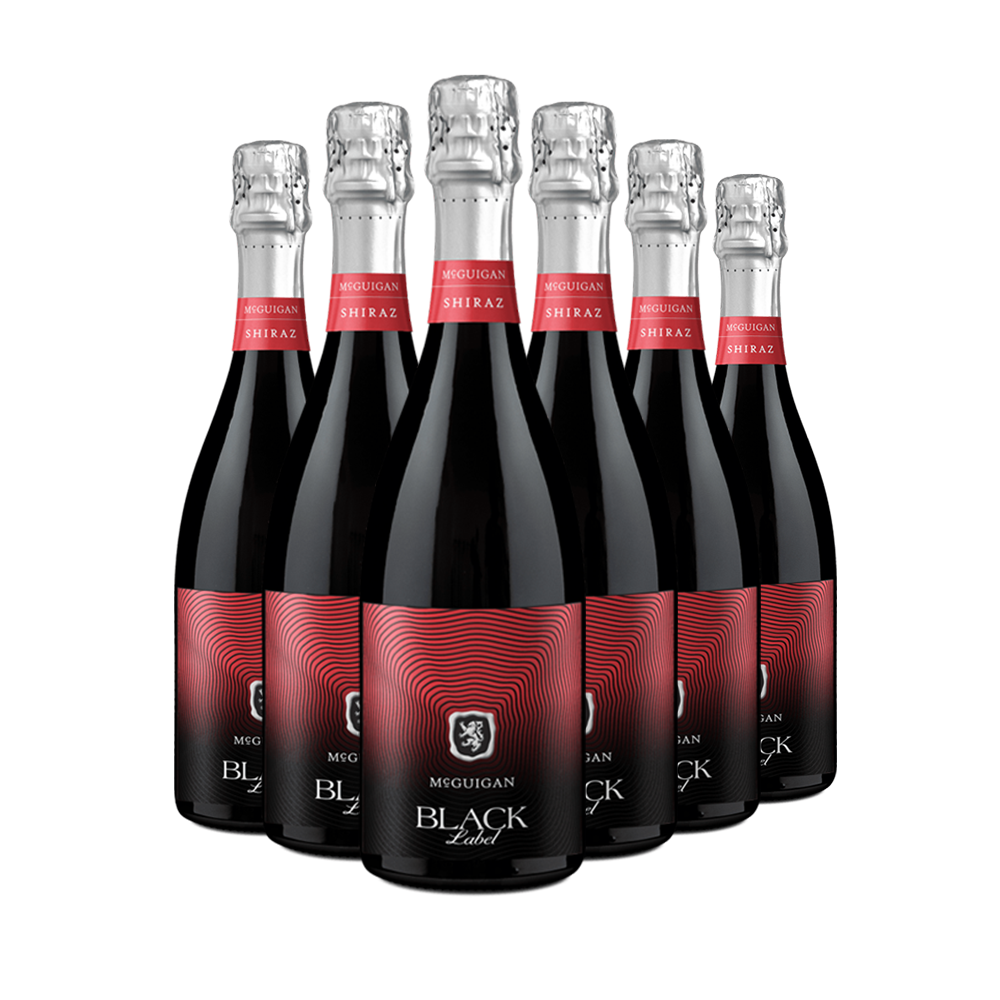 6 Flaschen Black Label Sparkling Shiraz