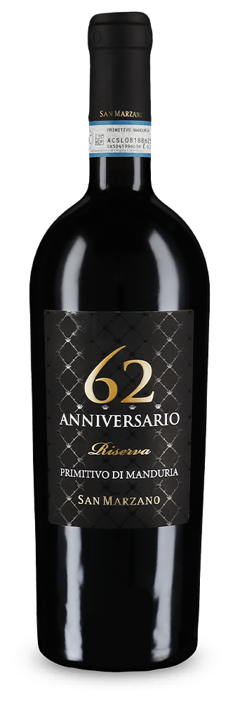 Anniversario 62 Primitivo di Manduria Riserva 2018