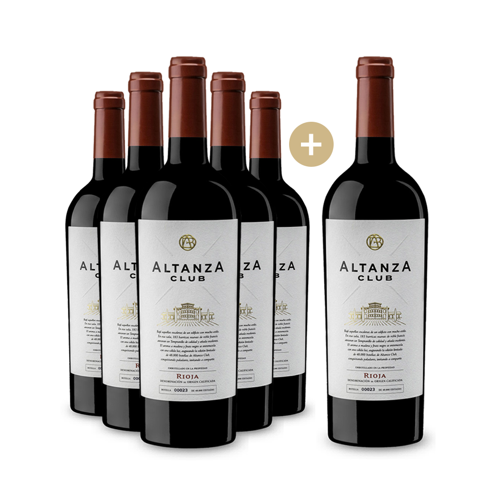5+1 Flaschen Bodegas Altanza Club Reserva 2014