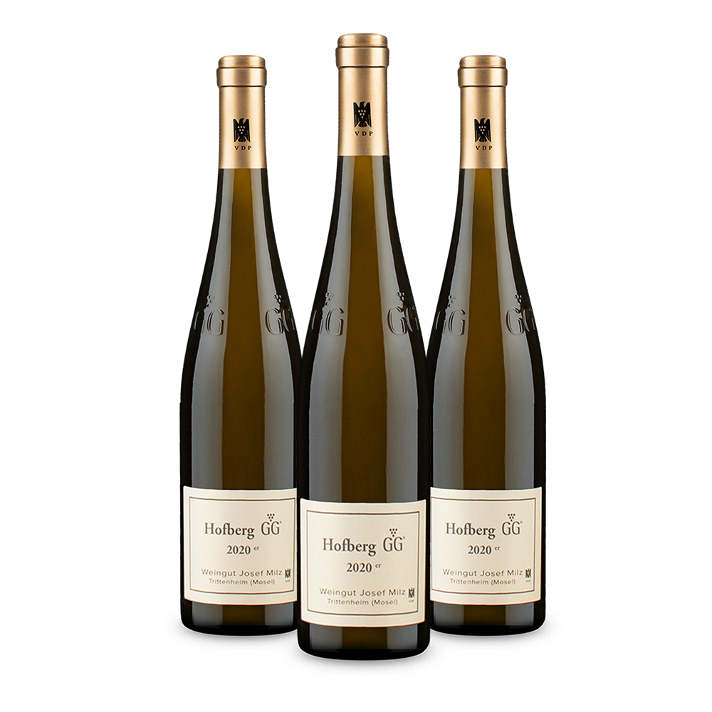 3 Flaschen Hofberg Mosel Riesling VDP.Grosses Gewächs trocken 2020