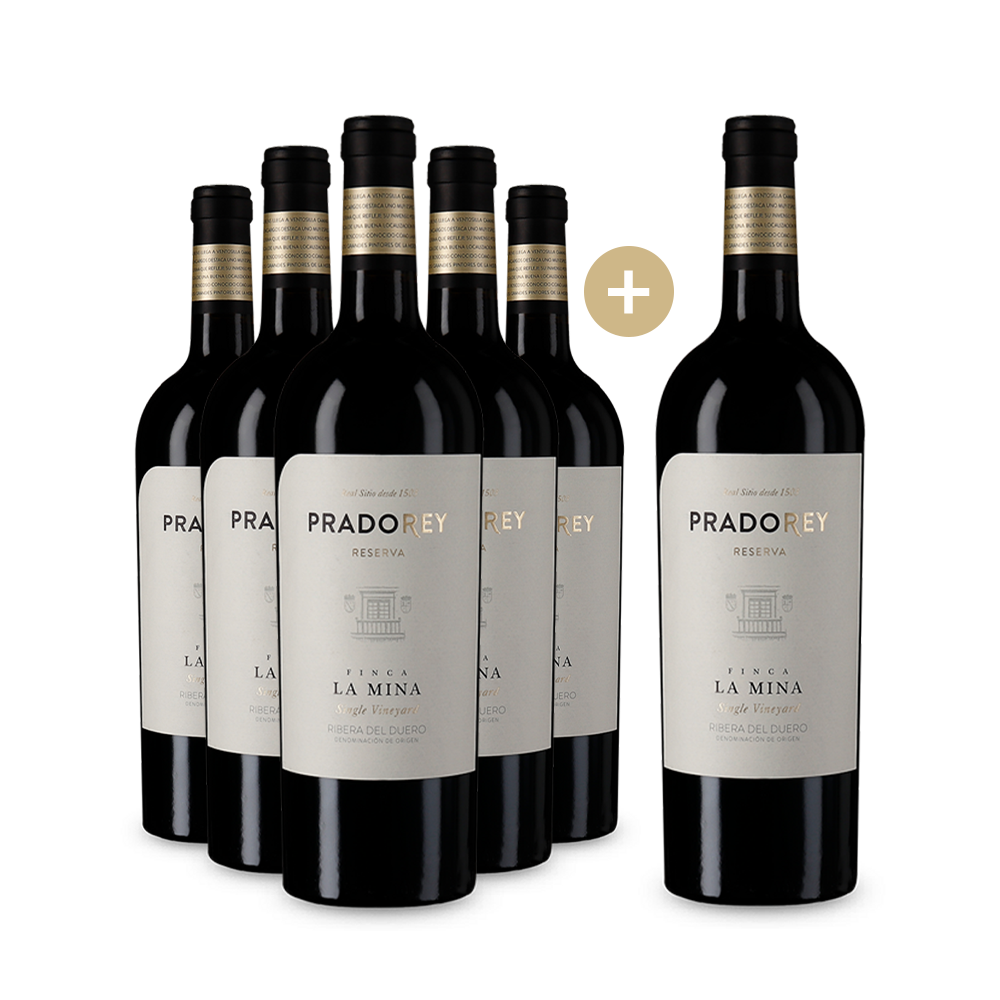 5+1 Flaschen PradoRey Finca La Mina Reserva 2018