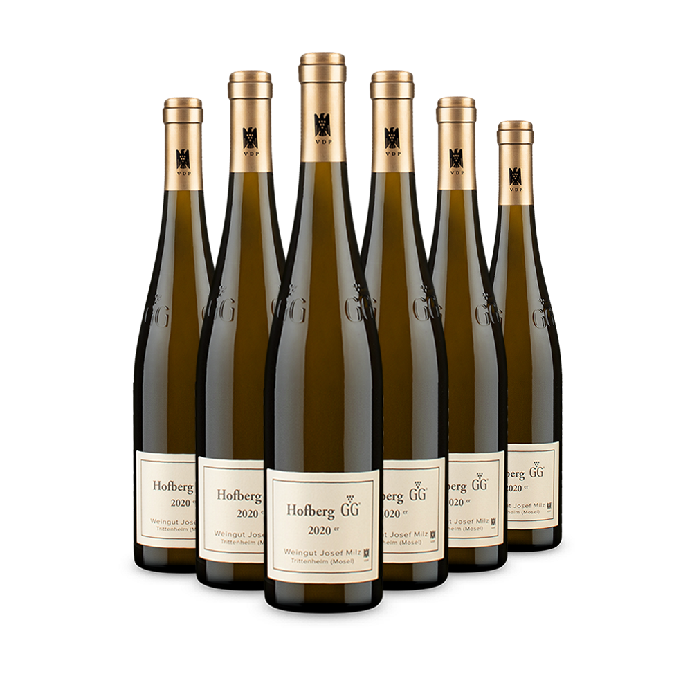 6 Flaschen Hofberg Mosel Riesling VDP.Grosses Gewächs trocken 2020
