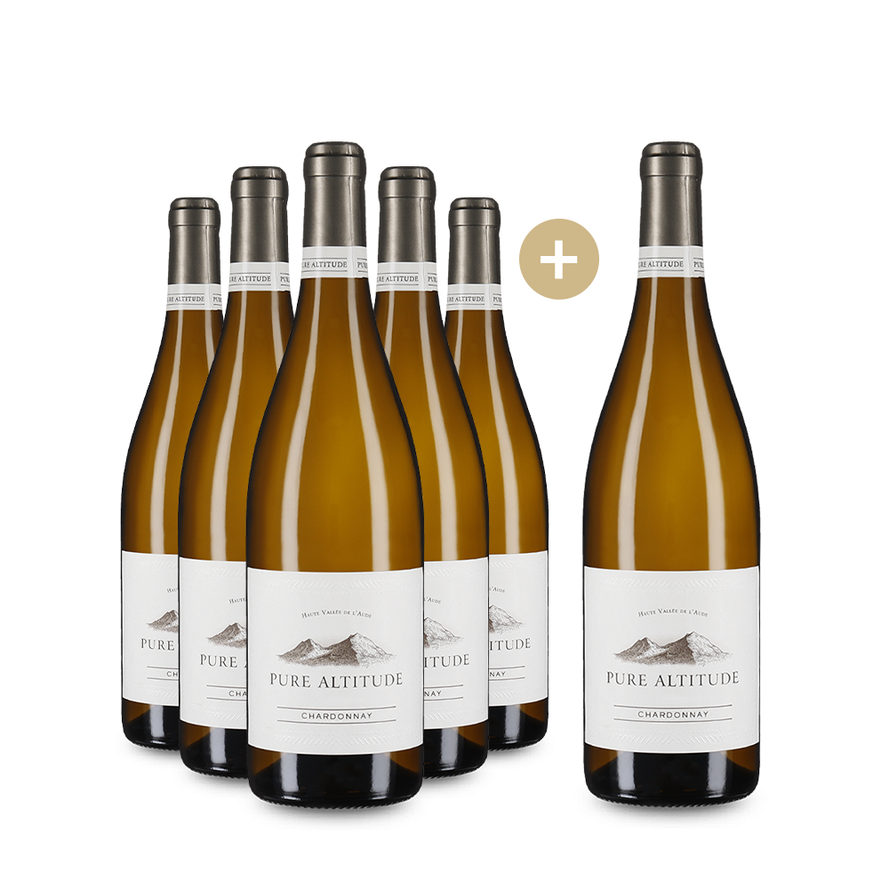 5+1 Flaschen Chardonnay Haute Vallée de l'Aude 2023