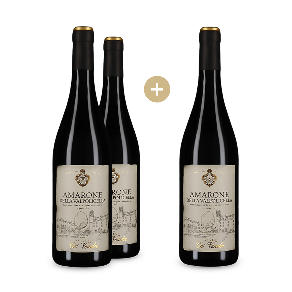 2+1 Flaschen Cà Vendri Amarone della Valpolicella 2020