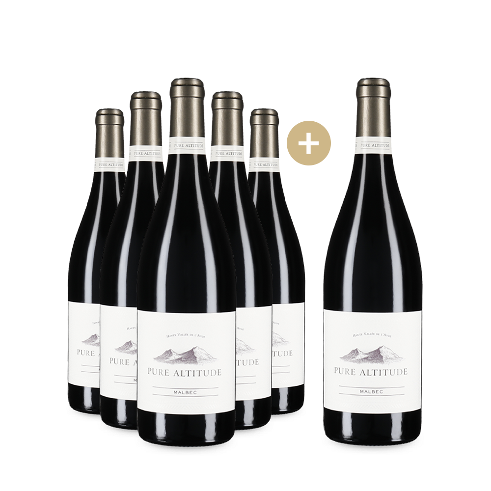 5+1 Flaschen Pure Altitude Malbec Haute Vallée de l'Aude 2023