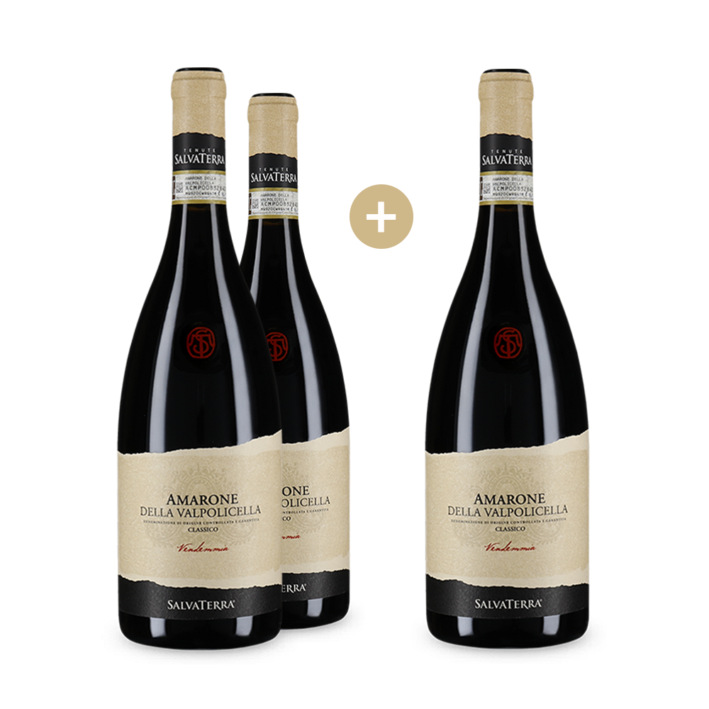 2+1 Flaschen Amarone della Valpolicella Classcio 2018