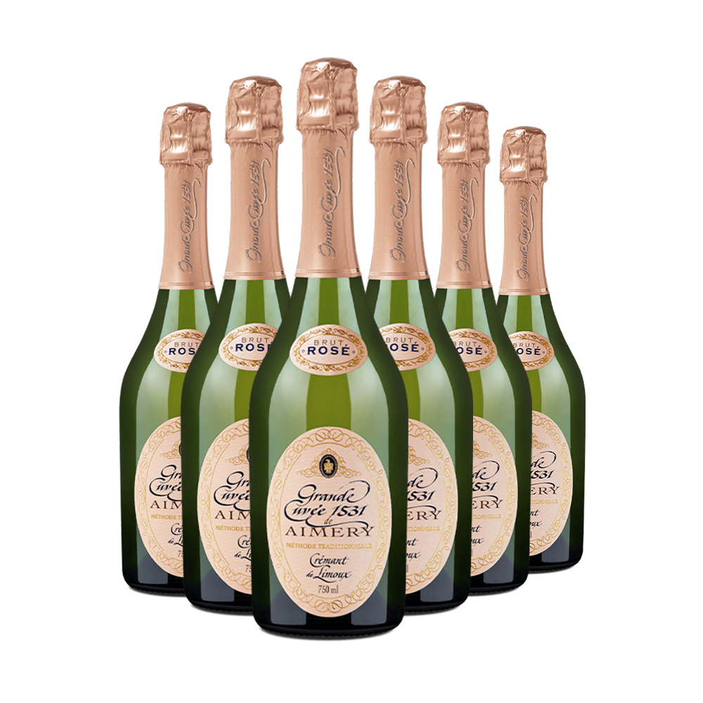 6 Flaschen Grande Cuvée 1531 de Aimery Crémant de Limoux Rosé brut