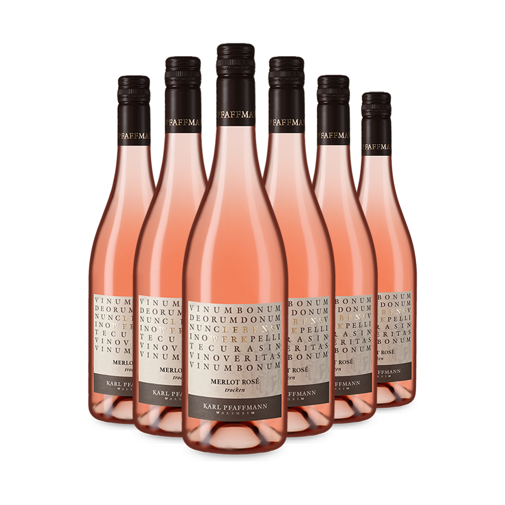 6 Flaschen Lebenswerk Merlot Rosé trocken 2024