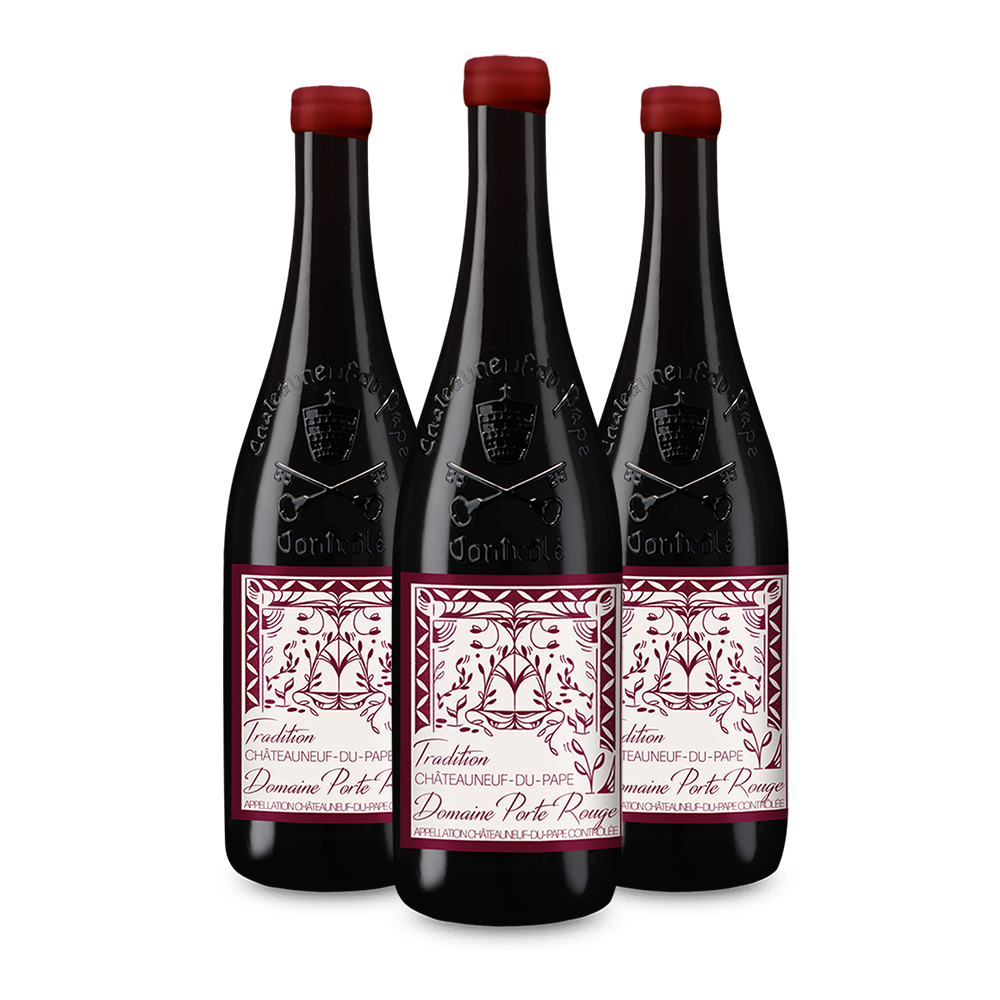 3 Flaschen Châteauneuf-du-Pape Tradition 2022