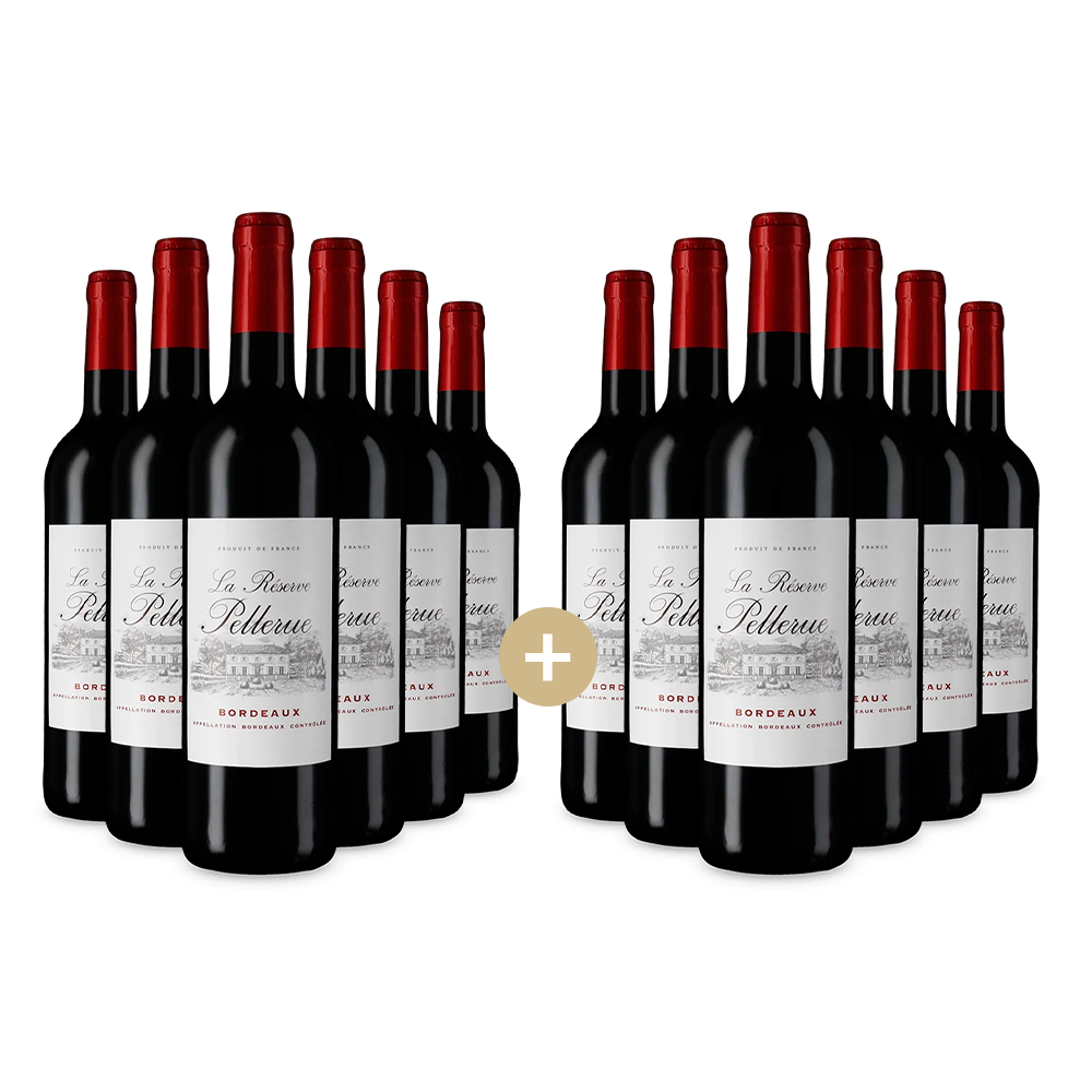 La Réserve Pellerue 6+6 lahví Bordeaux 2021