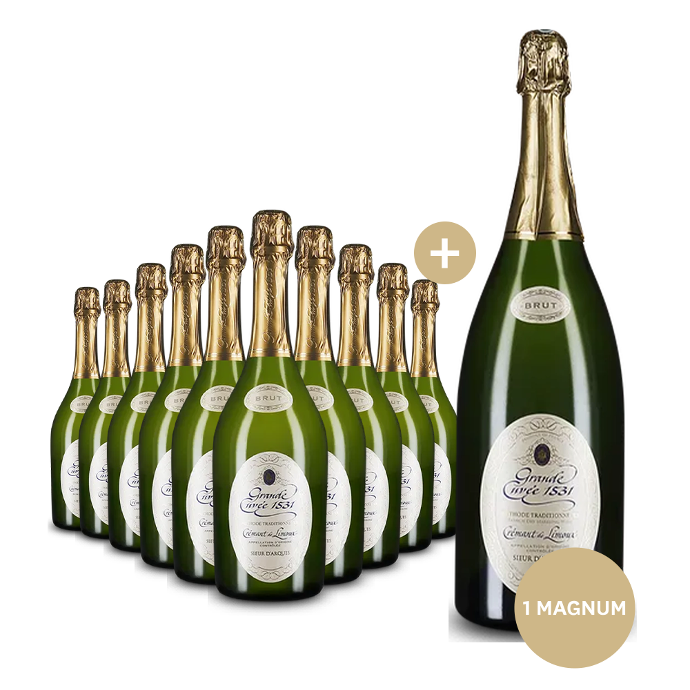 10 Flaschen Grande Cuvée 1531 de Aimery + Magnum