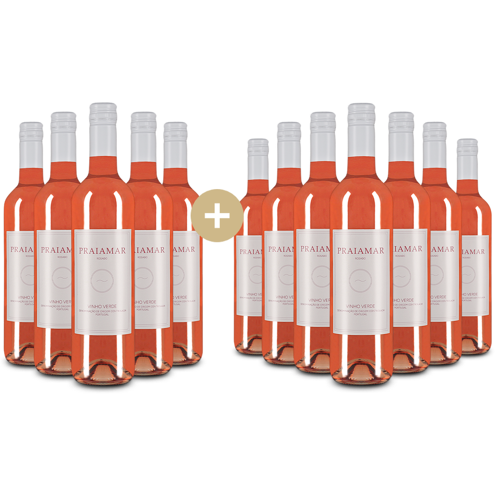 Levně Praiamar 5+7 lahví Vinho Verde Rosé