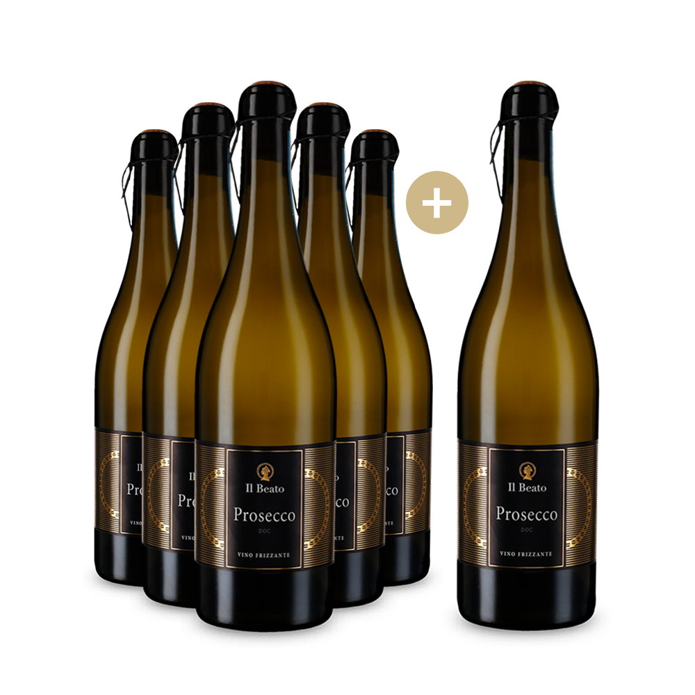 5+1 Flaschen Prosecco Frizzante Il Beato