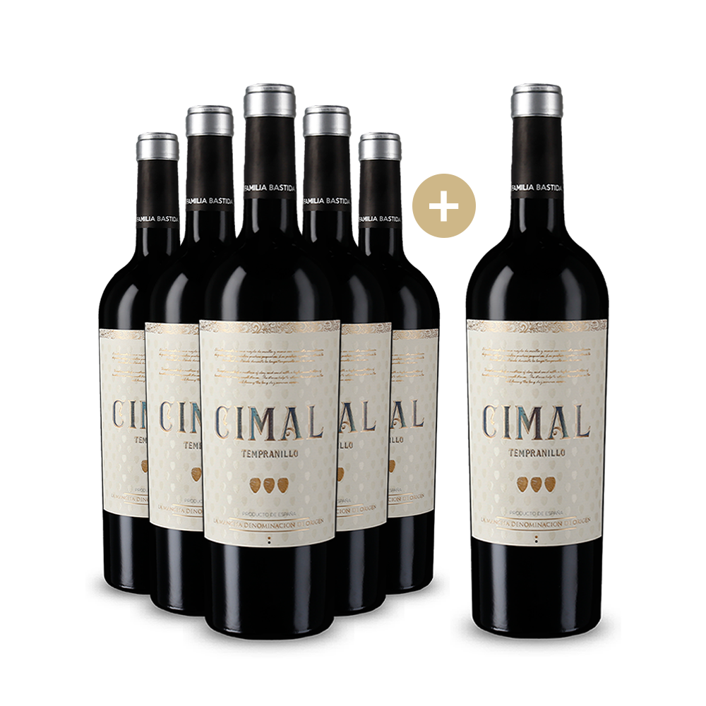 5+1 Flaschen Cimal Tempranillo 2019
