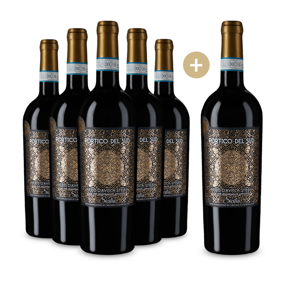 5+1 Flaschen Nero D'Avola Syrah Sicilia 2021
