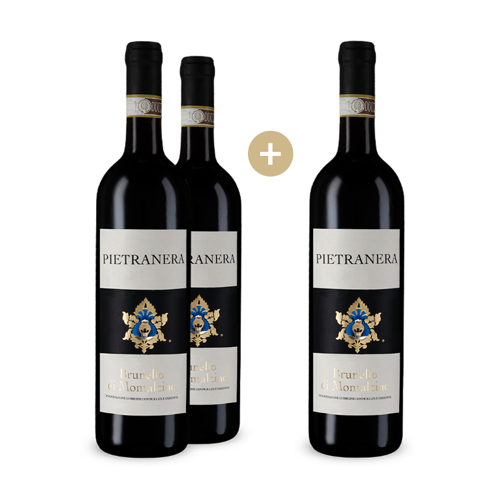 2+1 Flaschen Brunello di Montalcino 2017
