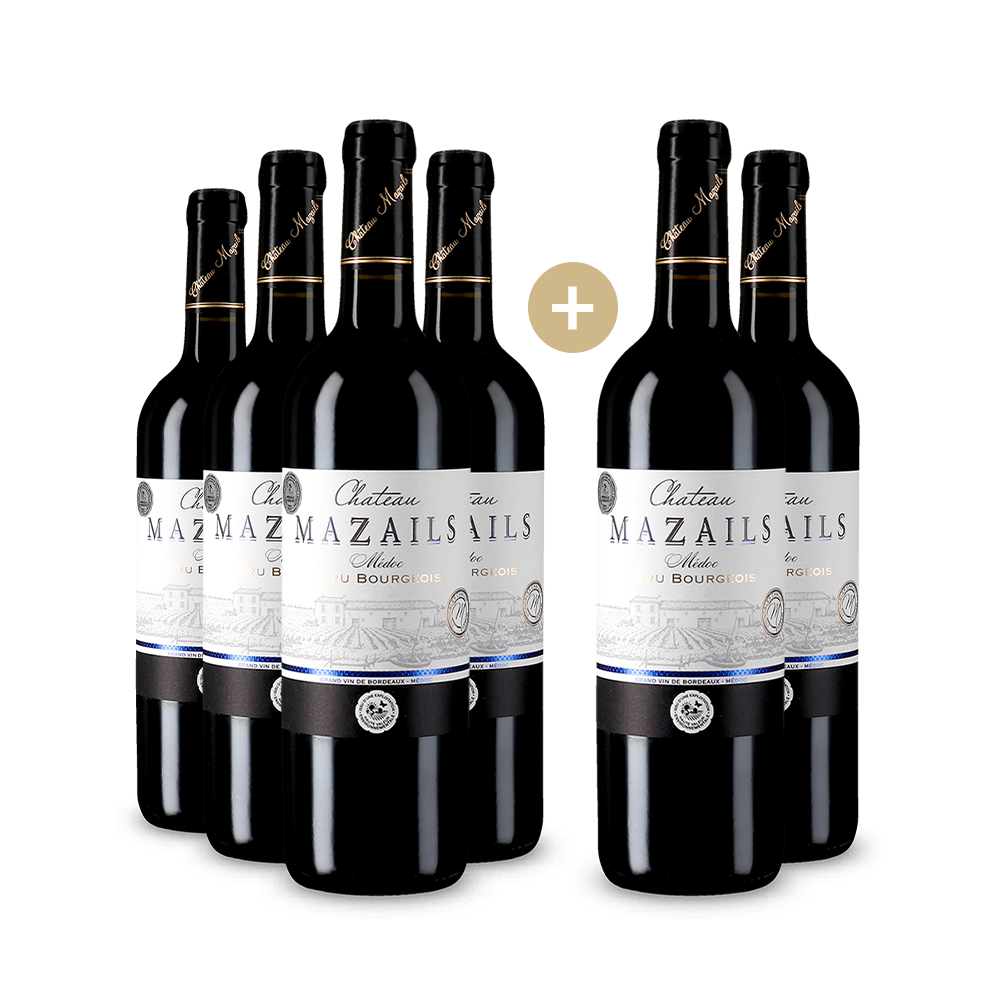 4+2 Flaschen Médoc Cru Bourgeois 2019