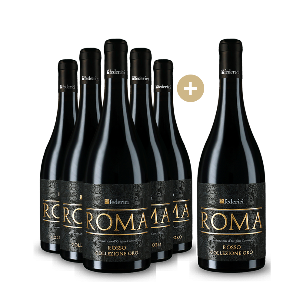 5+1 Flaschen Roma Rosso Collezione Oro 2021