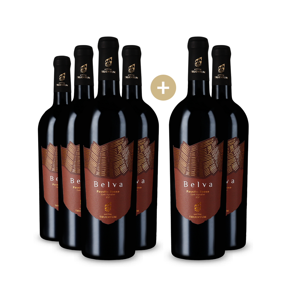 4+2 Flaschen Belva Passito Rosso 2022