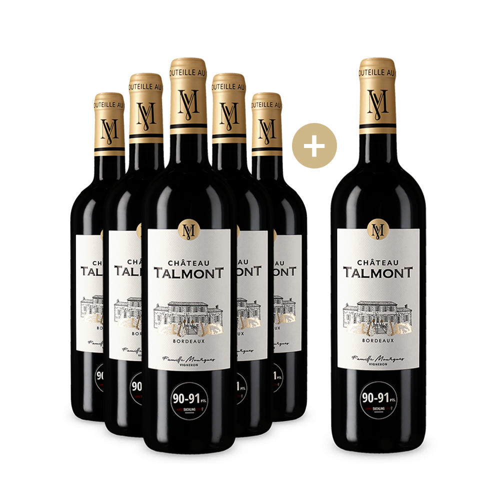 5+1 Flaschen Bordeaux 2022