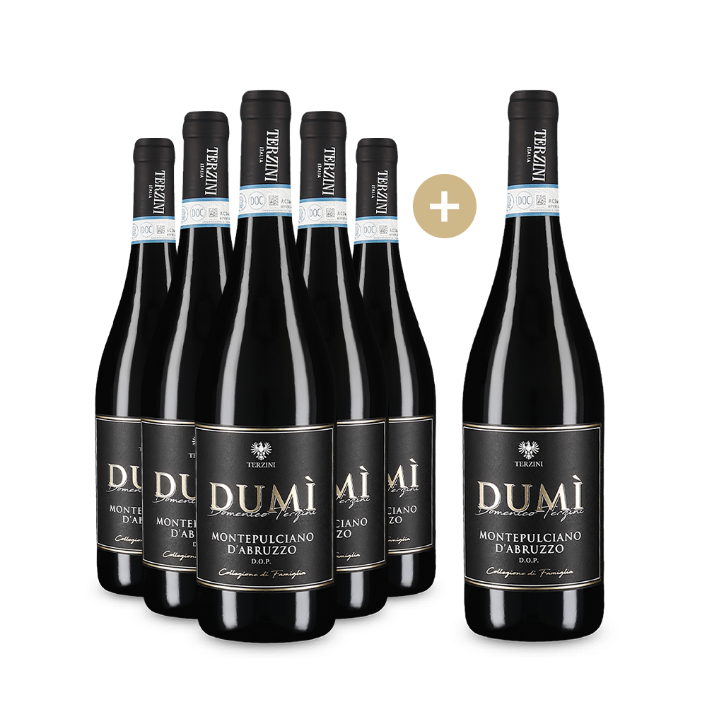 5+1 Flaschen DUMÌ Montepulciano d'Abruzzo Collezione di Famiglia 2022