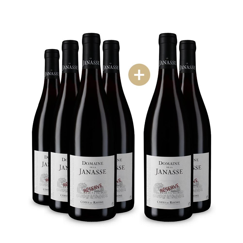 4+2 Flaschen Côtes du Rhône Réserve 2022