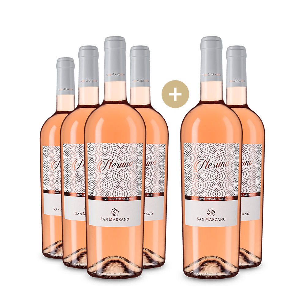 4+2 Flaschen Primitivo Neruno Rosato 2023