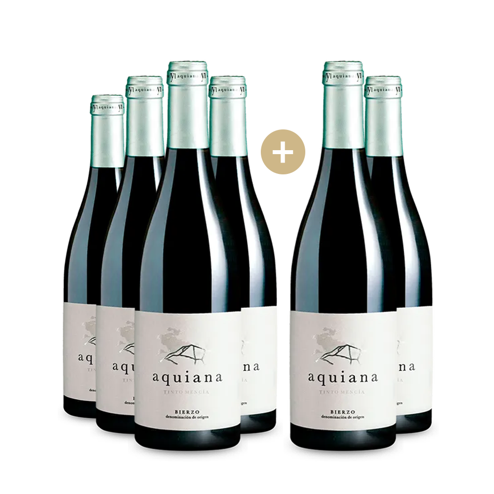 4+2 Flaschen Aquiana Bierzo Mencía 2017