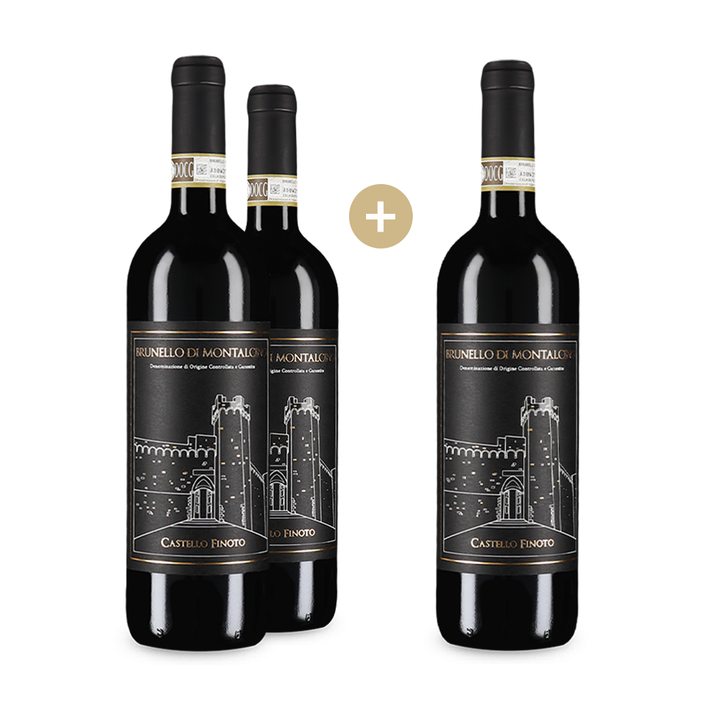 2+1 Flaschen Brunello di Montalcino 2019