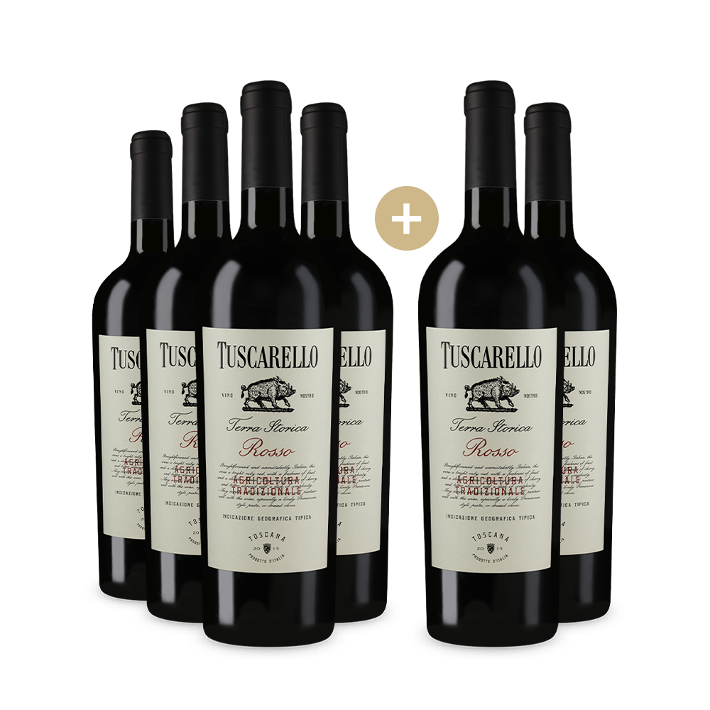 4+2 Flaschen Tuscarello Toscana 2019