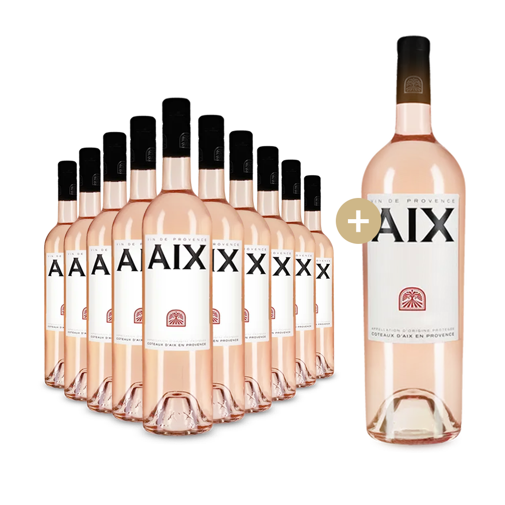 10 Flaschen Maison Saint Aix AIX Rosé Coteaux d'Aix-en-Provence 2025 + Magnum