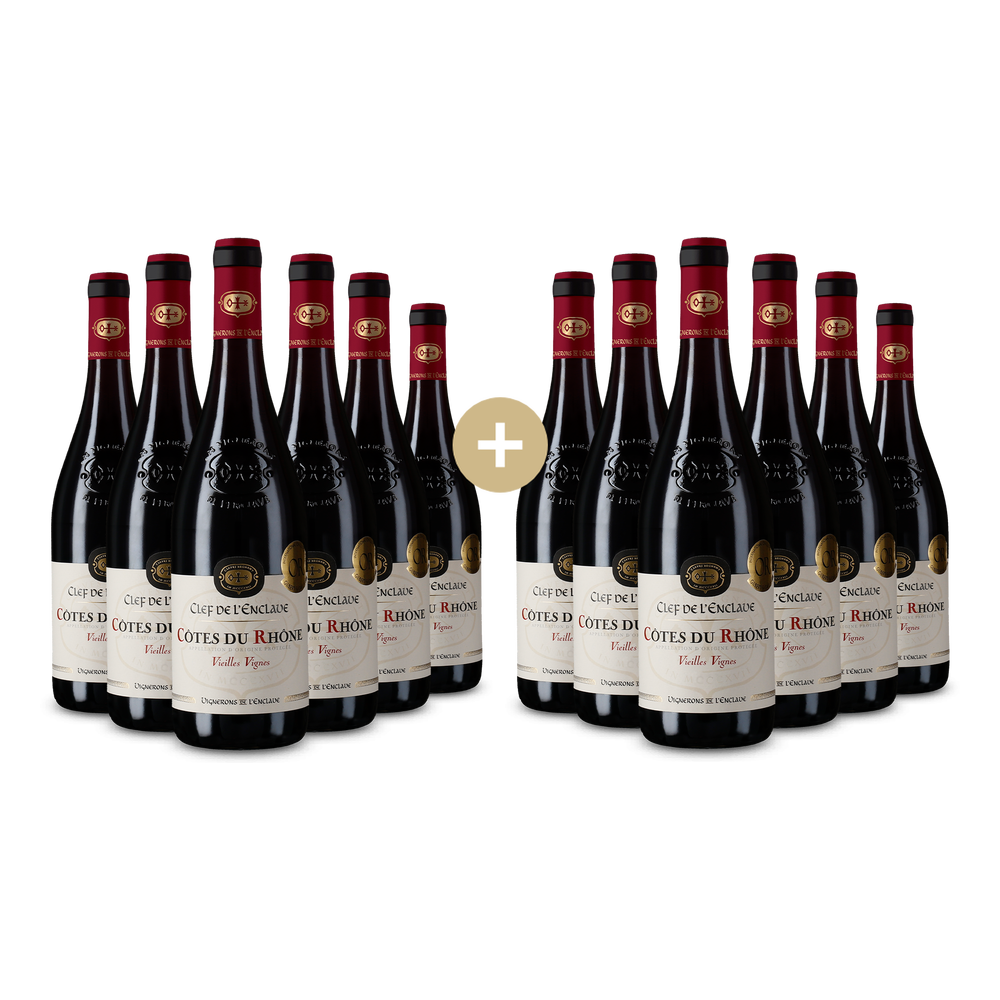 6+6 gratis: Clef de l'Enclave Réserve Vieilles Vignes Côtes du Rhône 2024