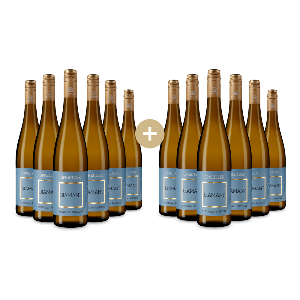 6+6 gratis: Riesling Diamant trocken 2025