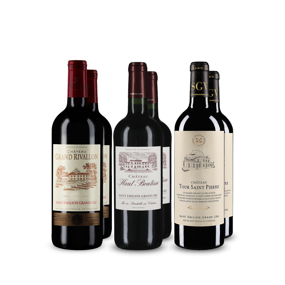 Entdecker-Set: 3x2 Flaschen St. Emilion Grand Cru